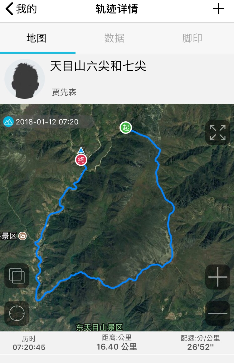 儿子们与爸爸在天目山七尖