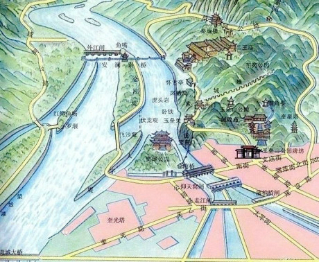 都江堰,都江堰线路,景点介绍,防洪vs灌溉原理解释