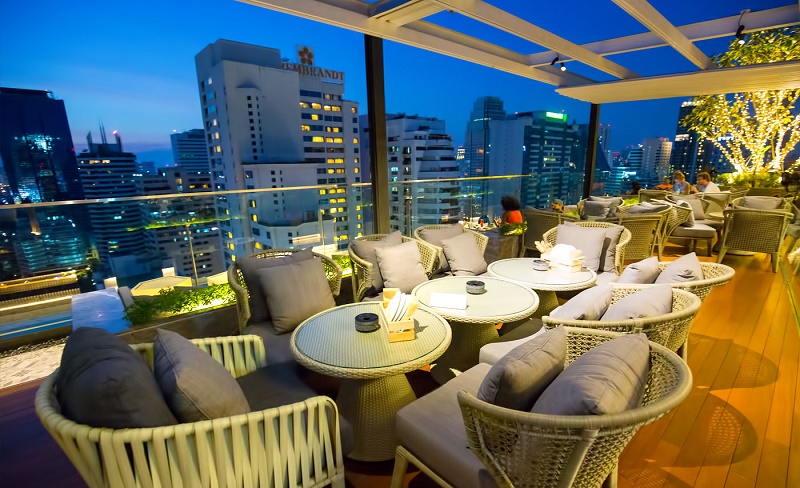 曼谷 拜约克午/晚自助餐(曼谷第一高楼空中餐厅 360度旋转观景台)