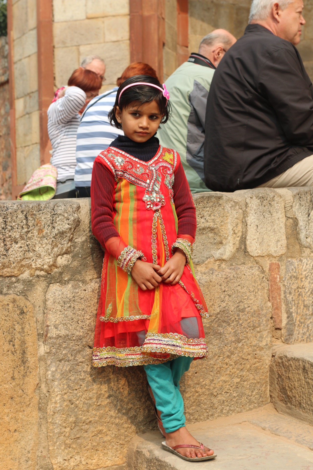 可爱的印度小姑娘.