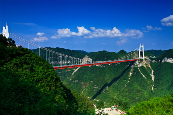 张家界天门山 张家界森林公园 老道湾 黄龙洞 大峡谷(玻璃桥)  凤凰